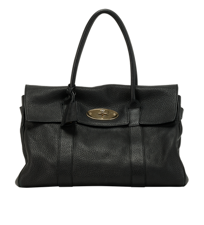 Bayswater, &pound;350, Handbags, Black, Leather, Front view